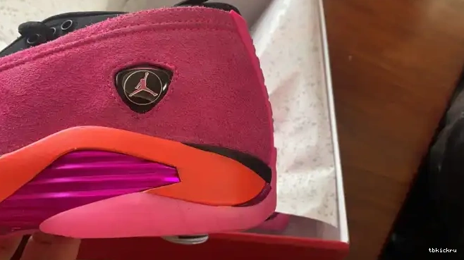 Cheap TBkick Jordan Retro DH4121-600 (W) 14 Pink Shocking Low 0326
